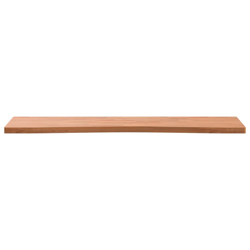 vidaXL skrivebordsplade 100x(55-60)x2,5 cm massivt bøgetræ