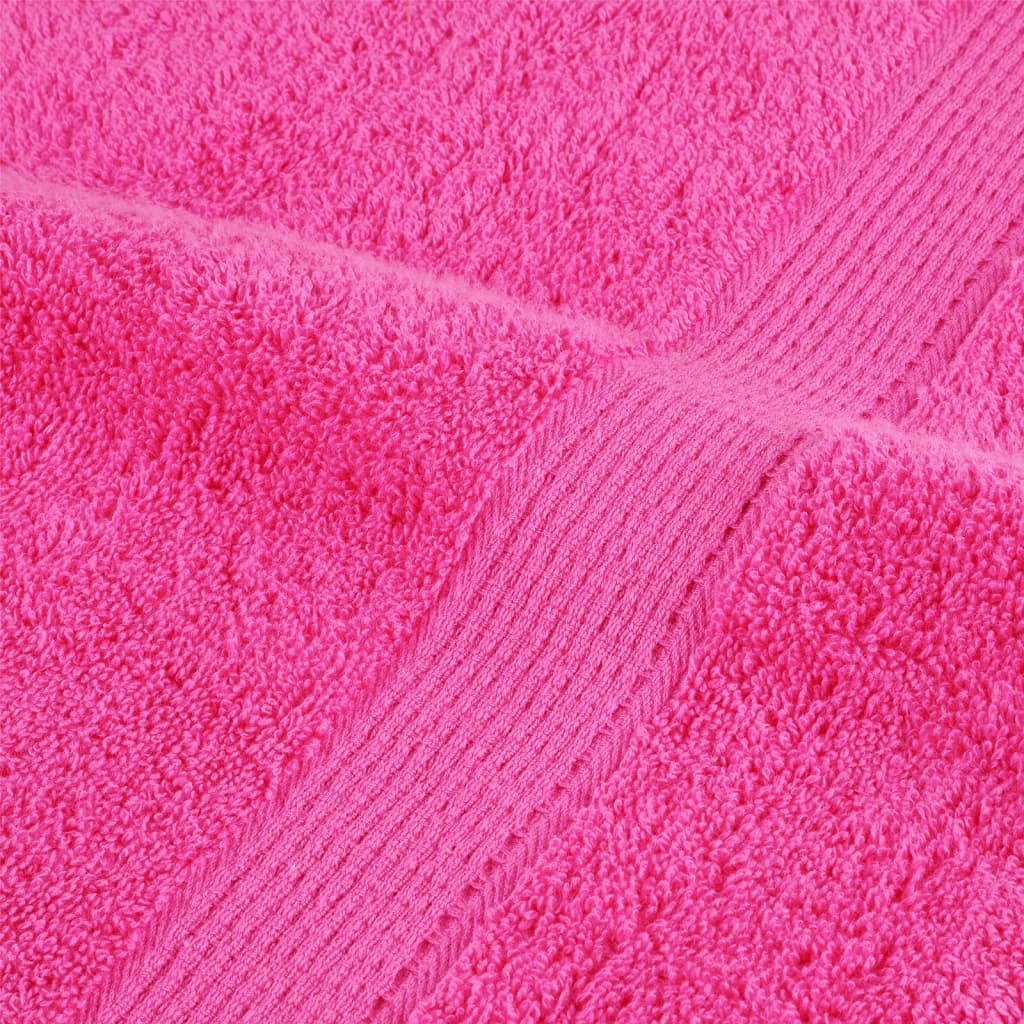 vidaXL håndklæder SOLUND 2 stk. Premium 30x30 cm 600 g/m2 pink