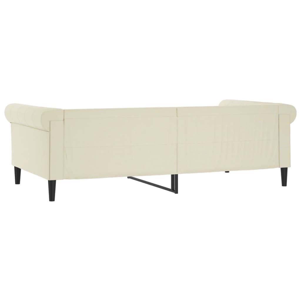 vidaXL daybed 100x200 cm kunstlæder cremefarvet