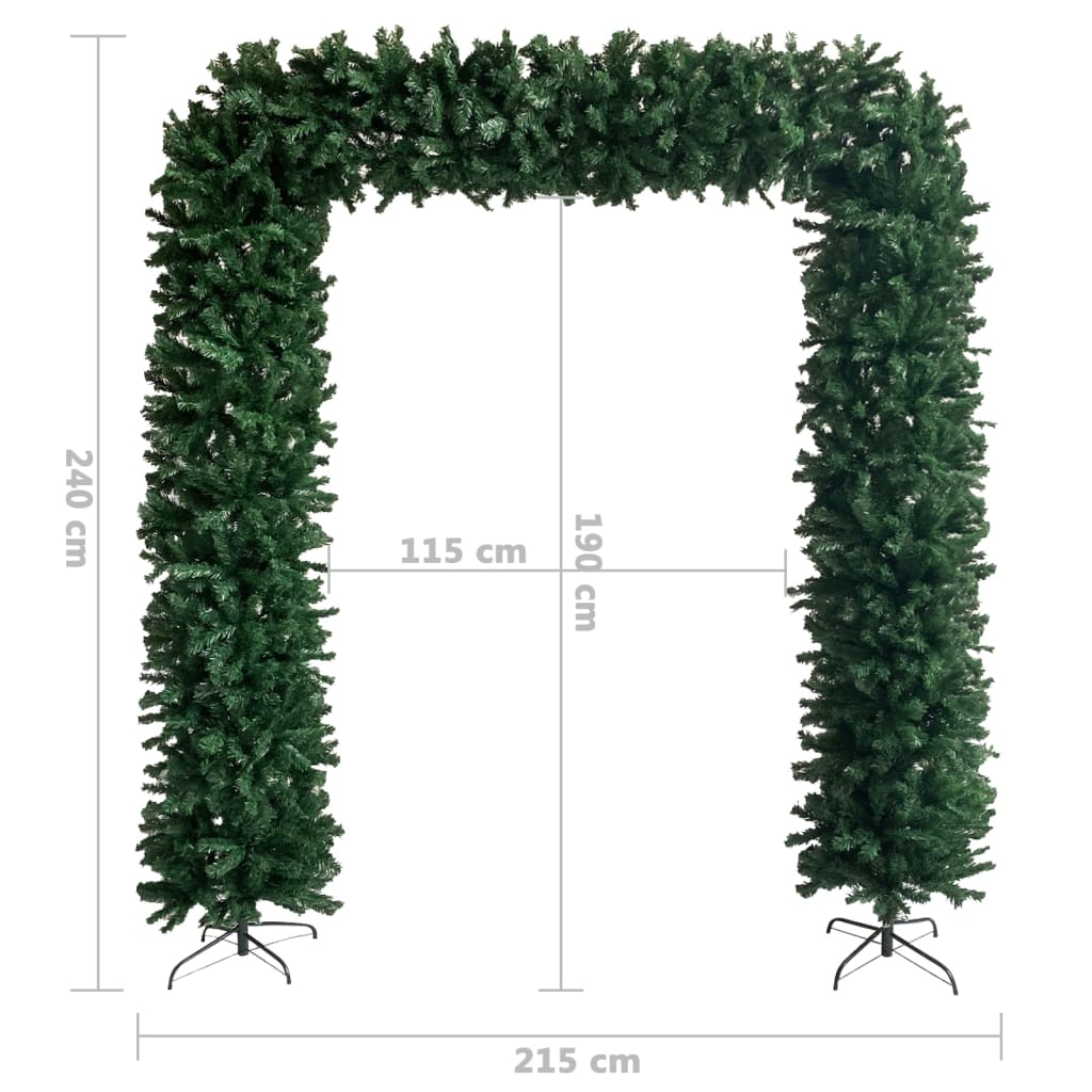 vidaXL juletræsbue 240 cm grøn