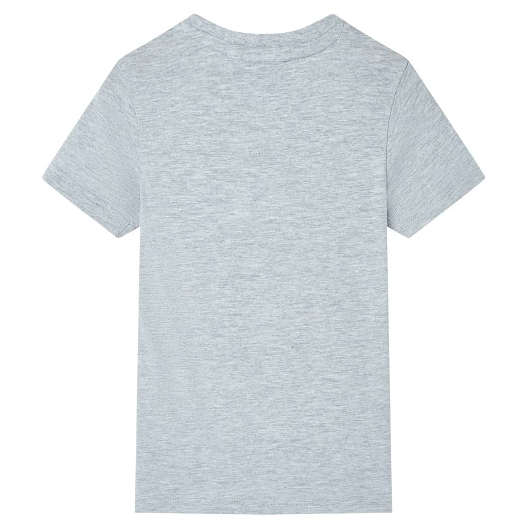 Kortærmet T-shirt til børn str. 92 grå