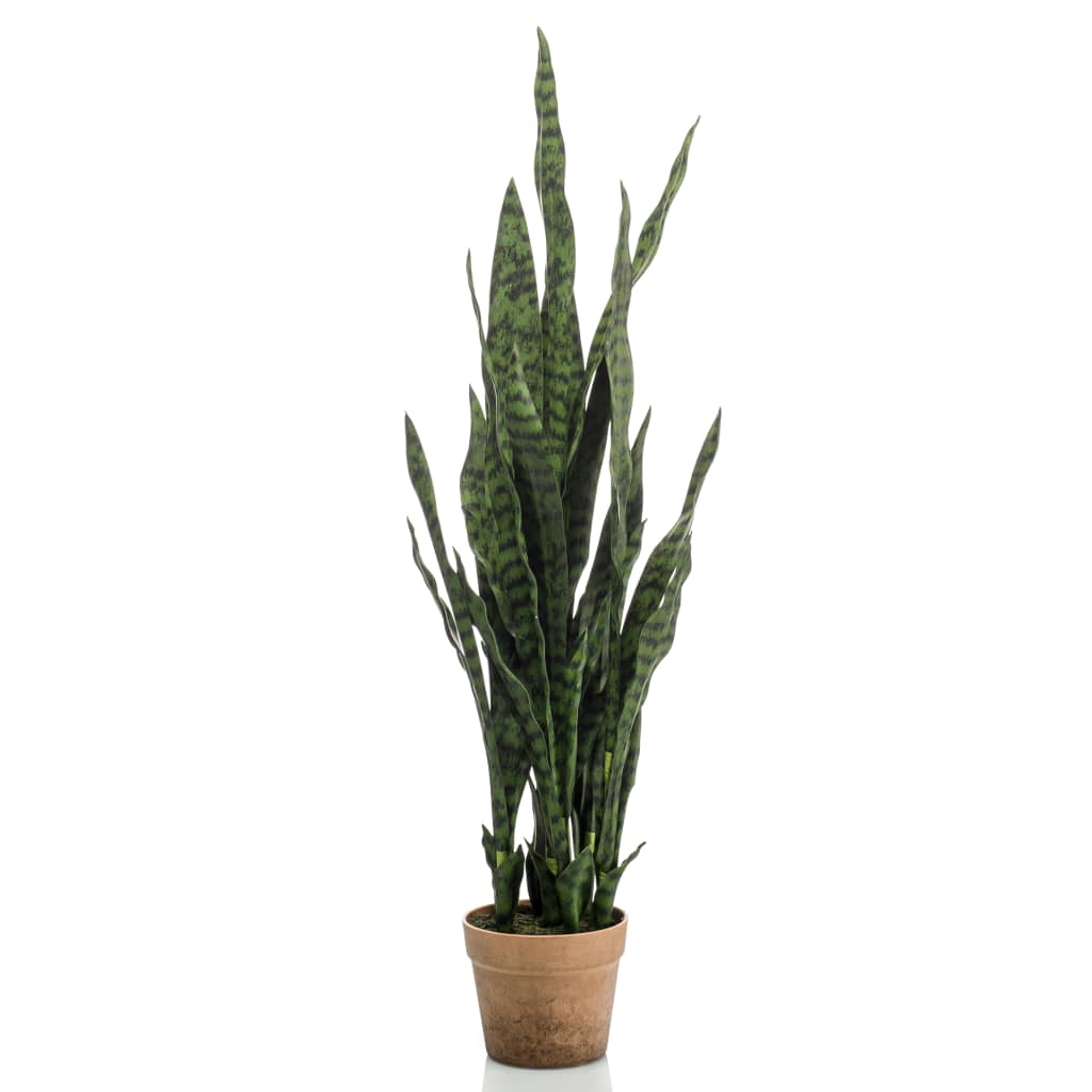 Emerald kunstig svigermors skarpe tunge-plante i potte 84 cm