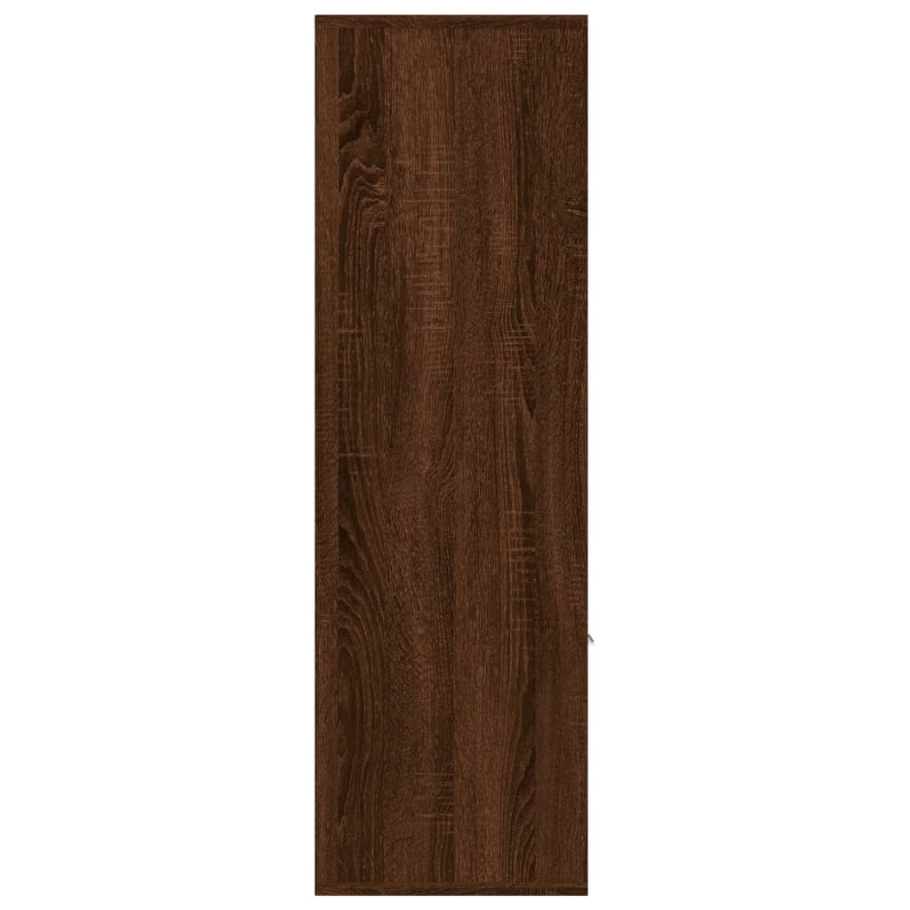 vidaXL bogreol 98x30x98 cm brun egetræsfarve