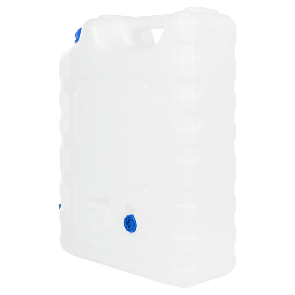 vidaXL vanddunk med tappehane 20 l plast transparent