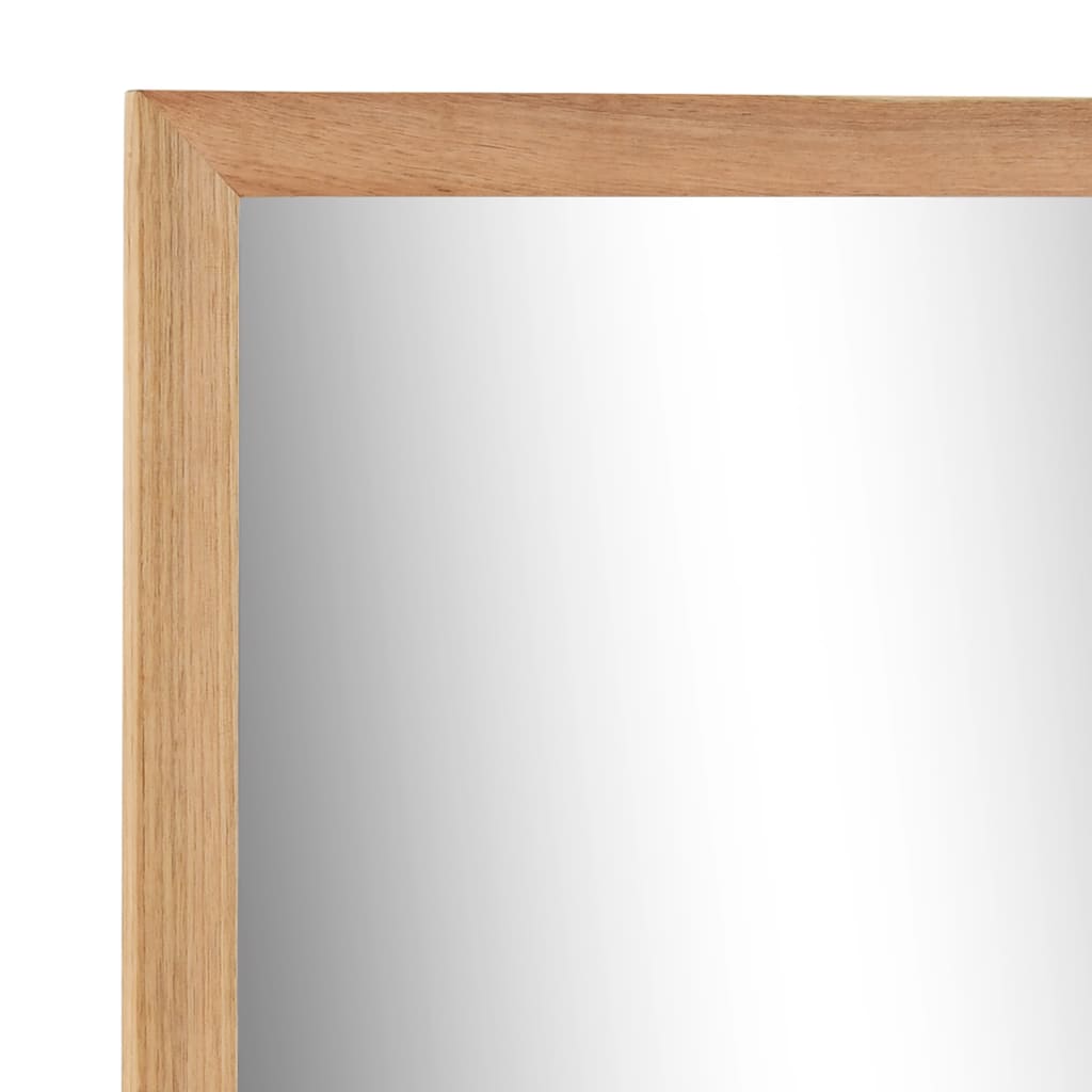 vidaXL badeværelsespejl 60 x 12 x 62 cm massivt valnøddetræ
