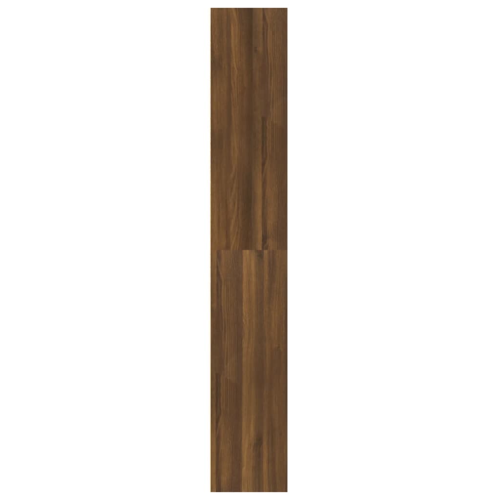 vidaXL bogreol m. 5 hylder 60x30x189 cm konstrueret træ brun egetræ