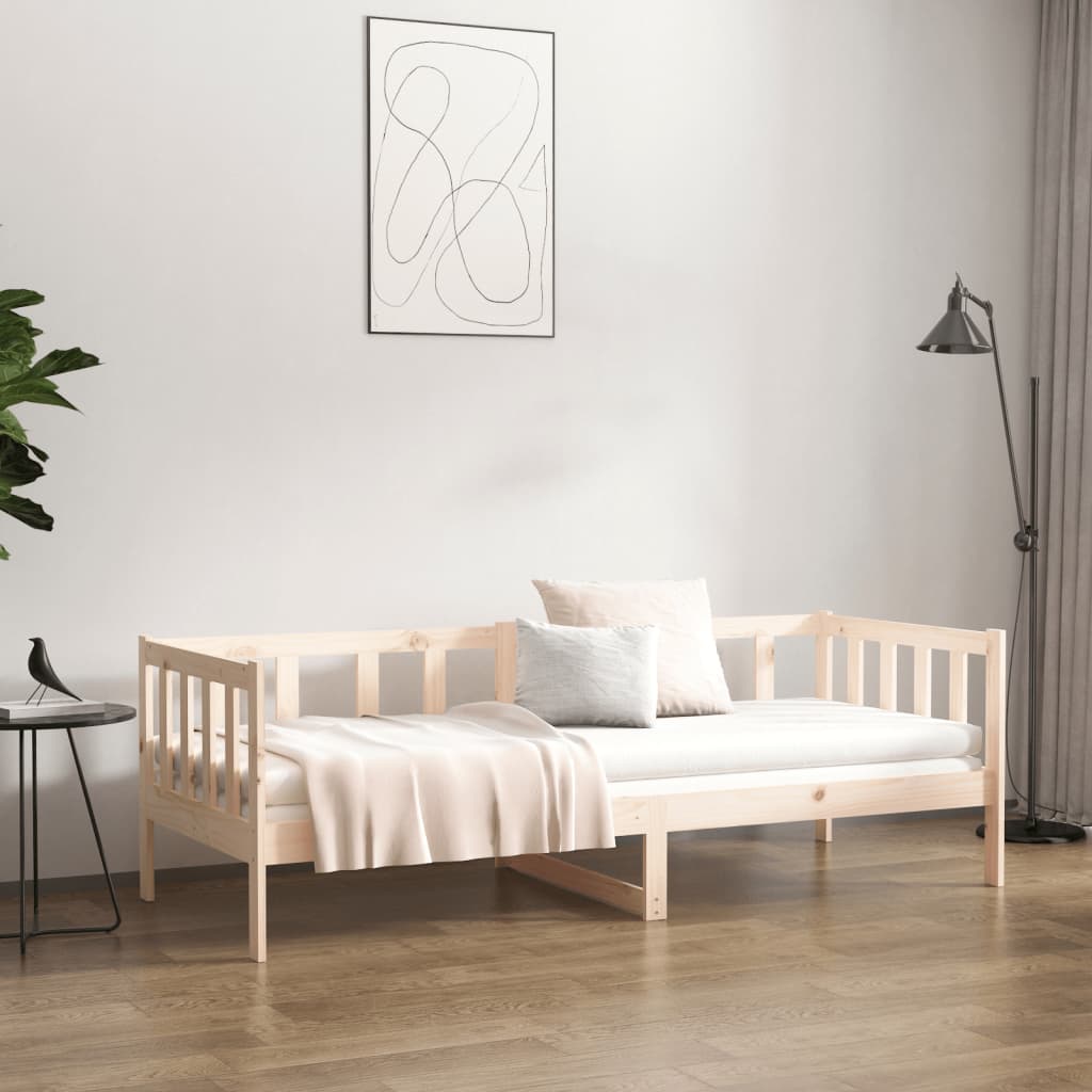 vidaXL daybed uden madras 90x190 cm massivt fyrretræ