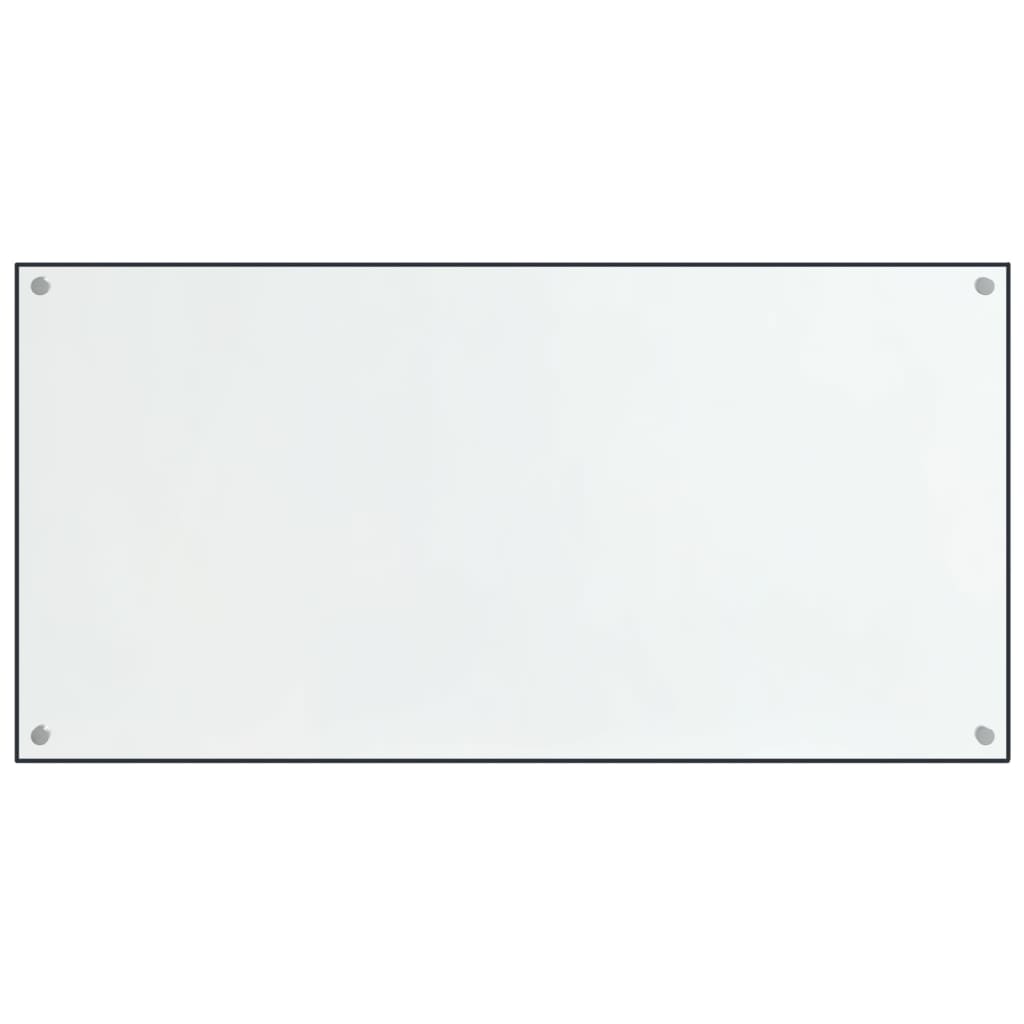 vidaXL stænkplader 2 stk. 80x50 cm hærdet glas gennemsigtig