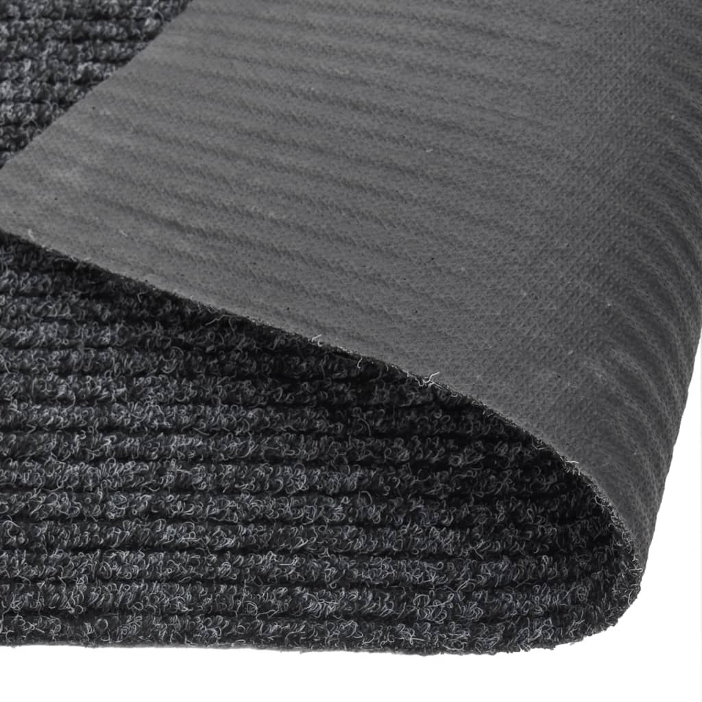 vidaXL snavsbestandig tæppeløber 100x500 cm antracitgrå