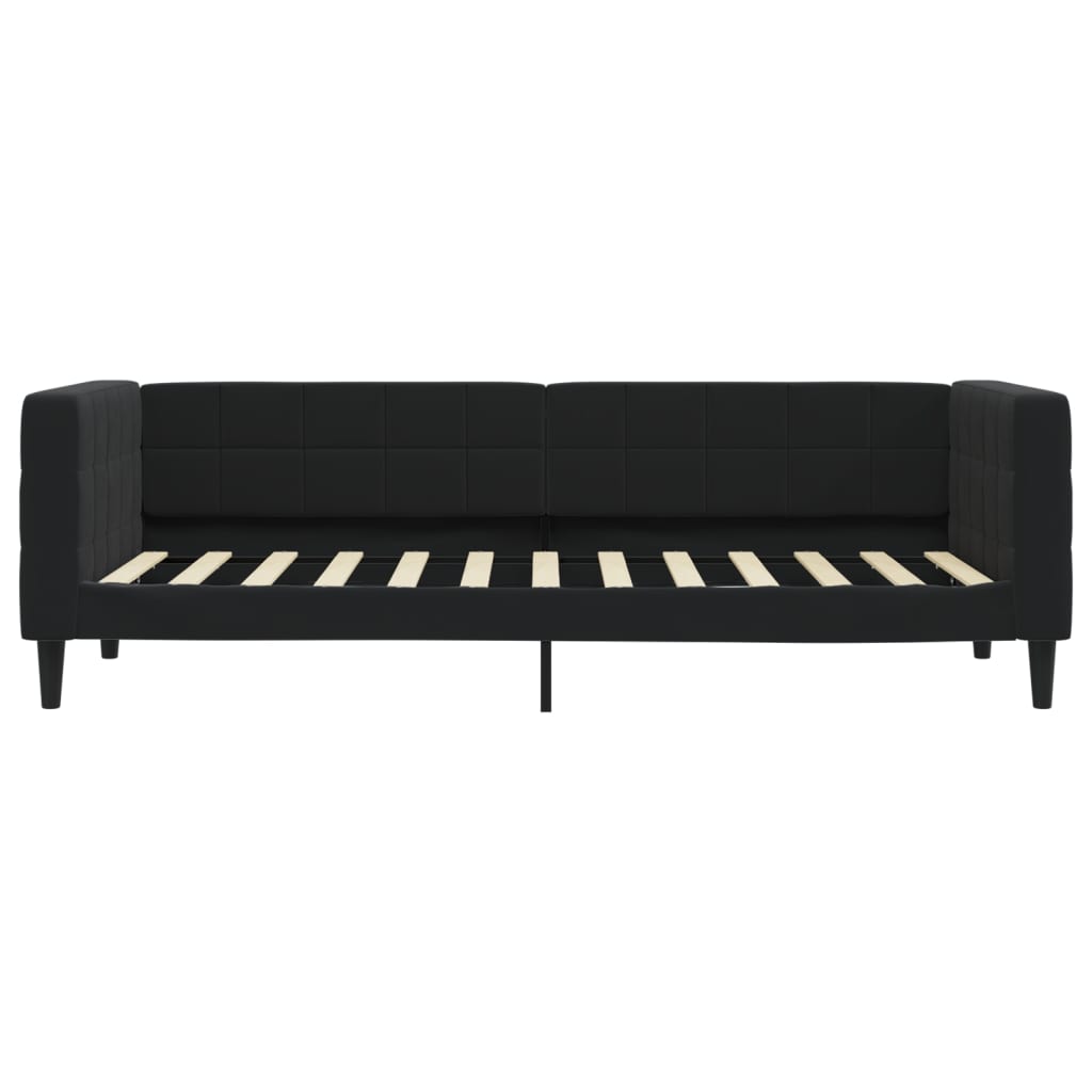 vidaXL daybed med madras 80x200 cm velour sort