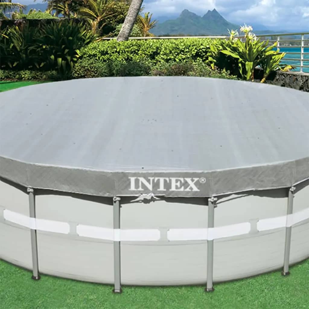 Intex poolovertræk Deluxe 488 cm rundt 28040