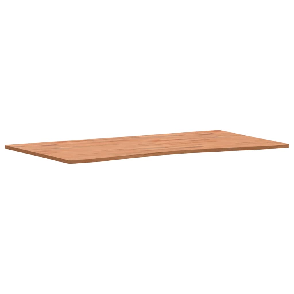 vidaXL skrivebordsplade 110x(55-60)x1,5 cm massivt bøgetræ