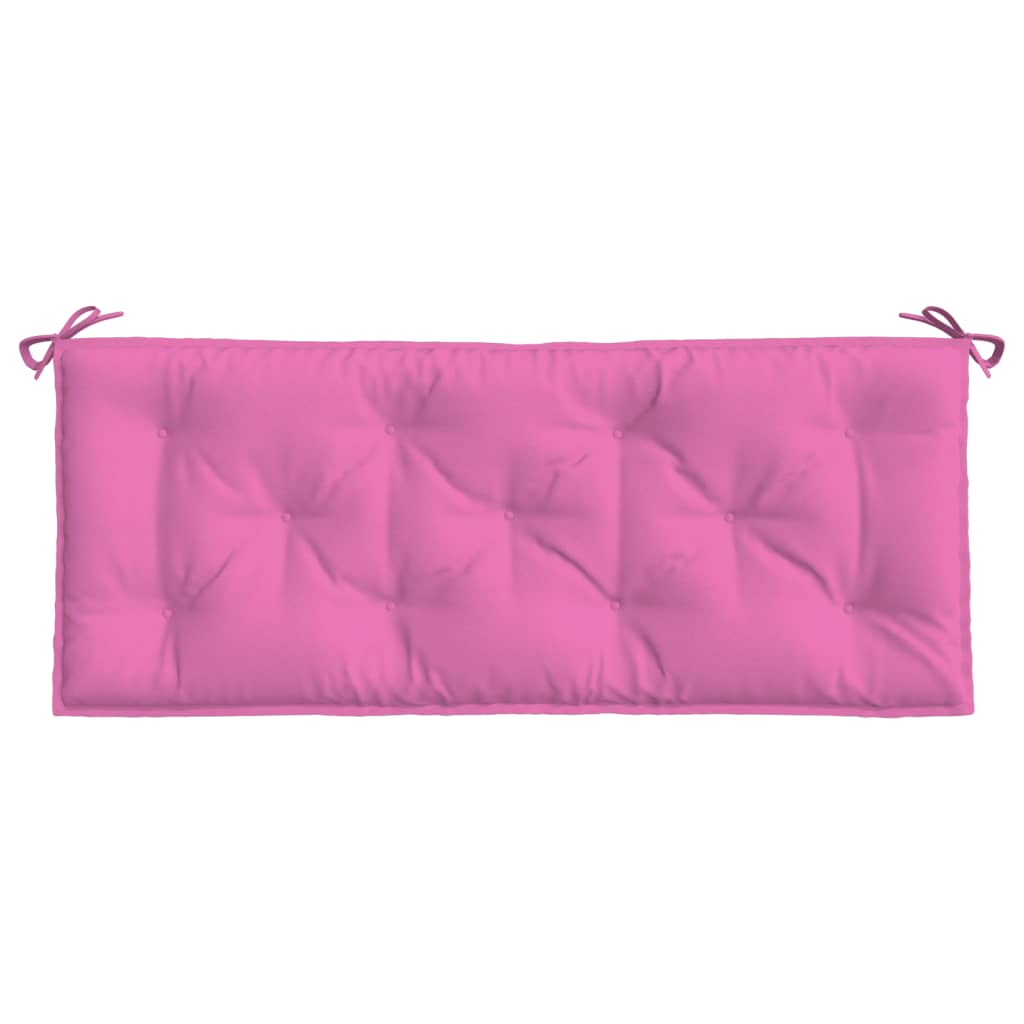 vidaXL hynde til havebænk 120x50x7 cm stof pink