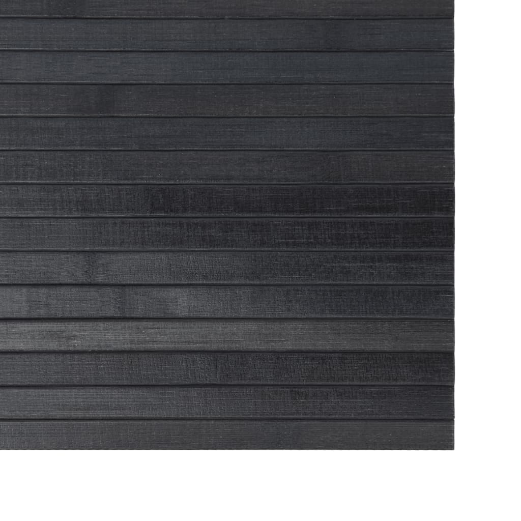 vidaXL gulvtæppe 60x400 cm rektangulær bambus grå