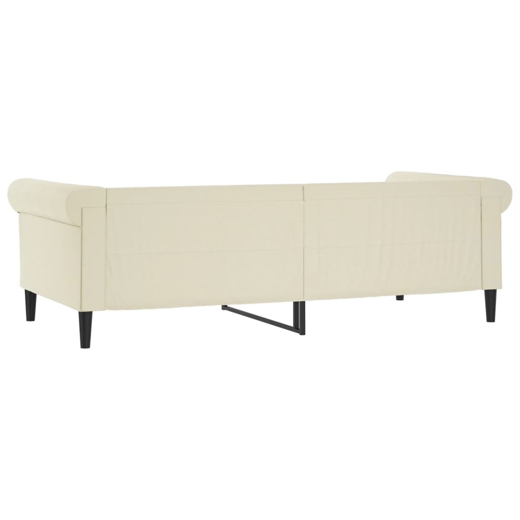 vidaXL daybed 80x200 cm kunstlæder cremefarvet