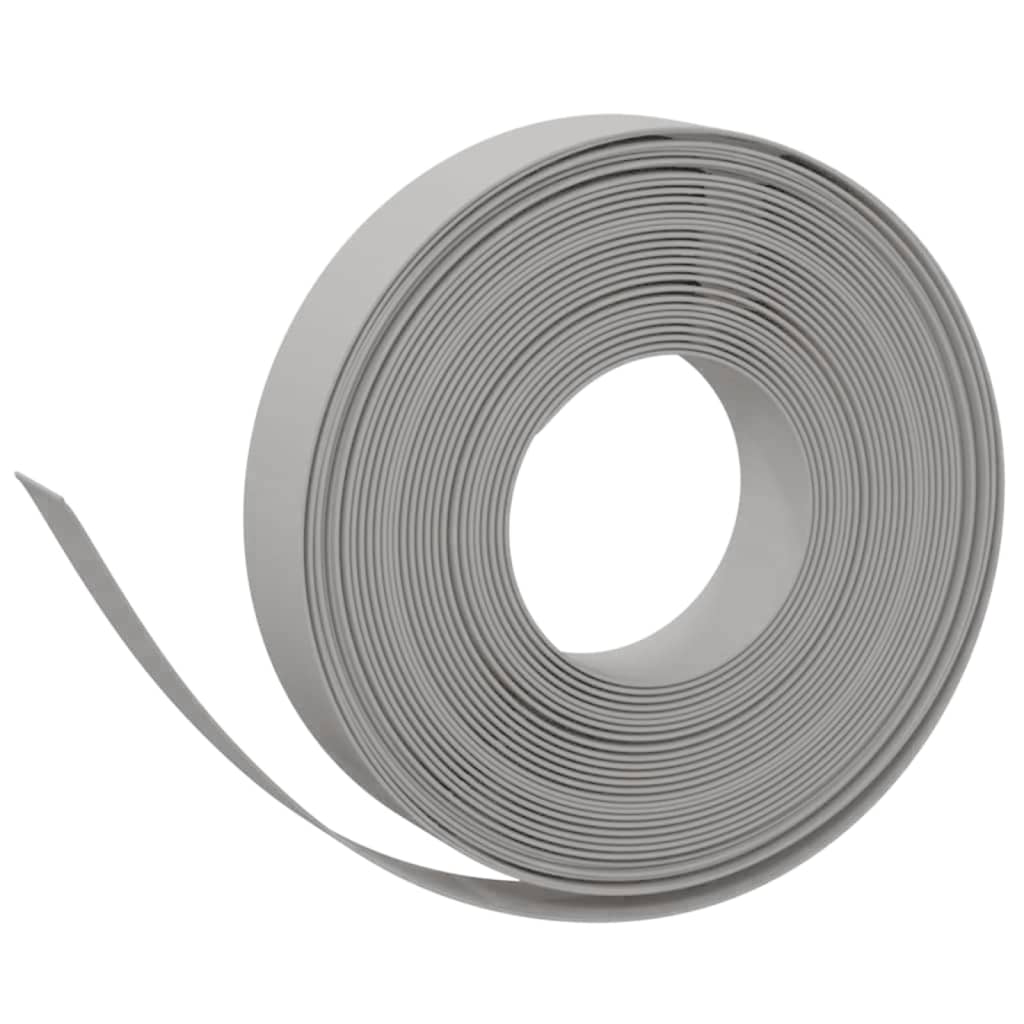 vidaXL græskanter 2 stk. 10 m 10 cm polyethylen grå