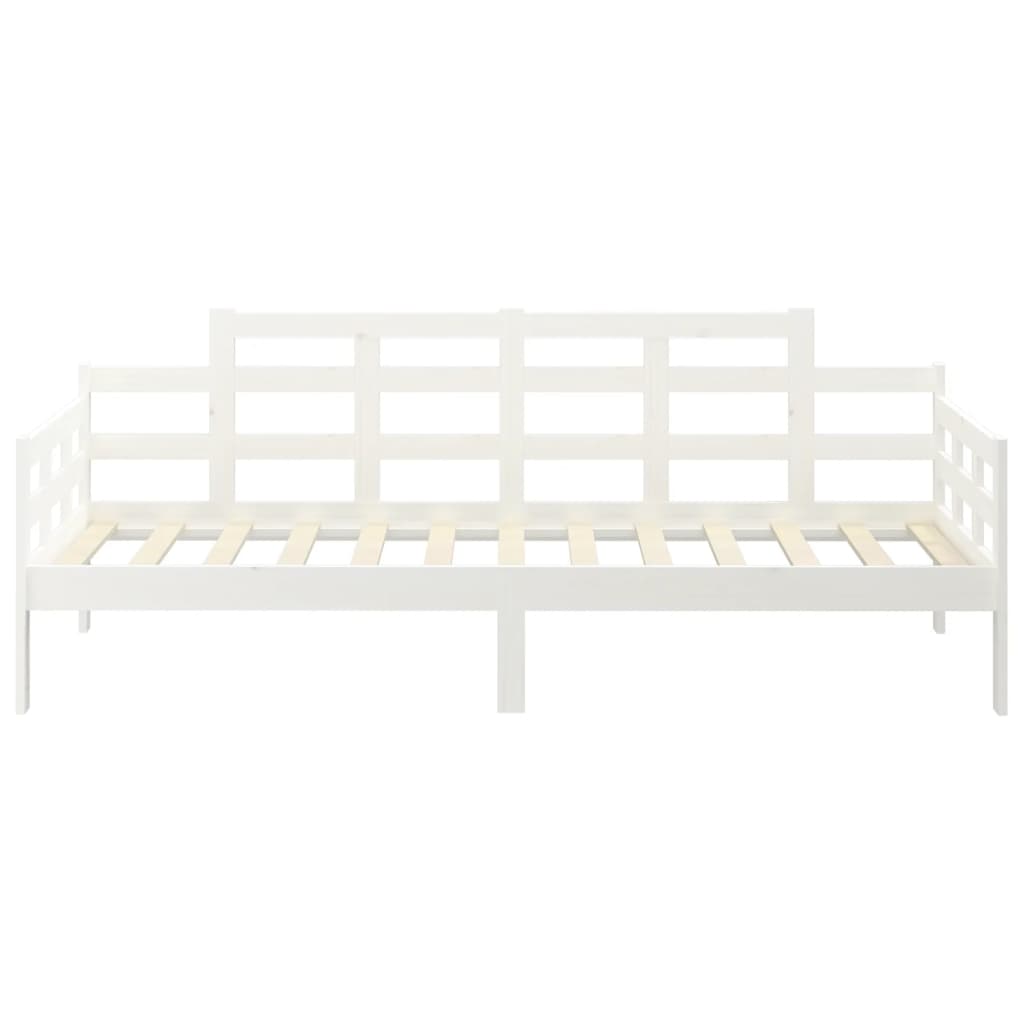 vidaXL daybed 90x200 cm massivt fyrretræ hvid