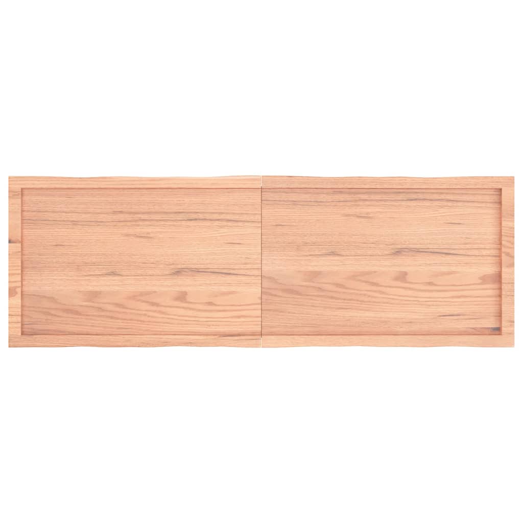 vidaXL bordplade 160x50x(2-4) cm naturlig kant behandlet træ lysebrun