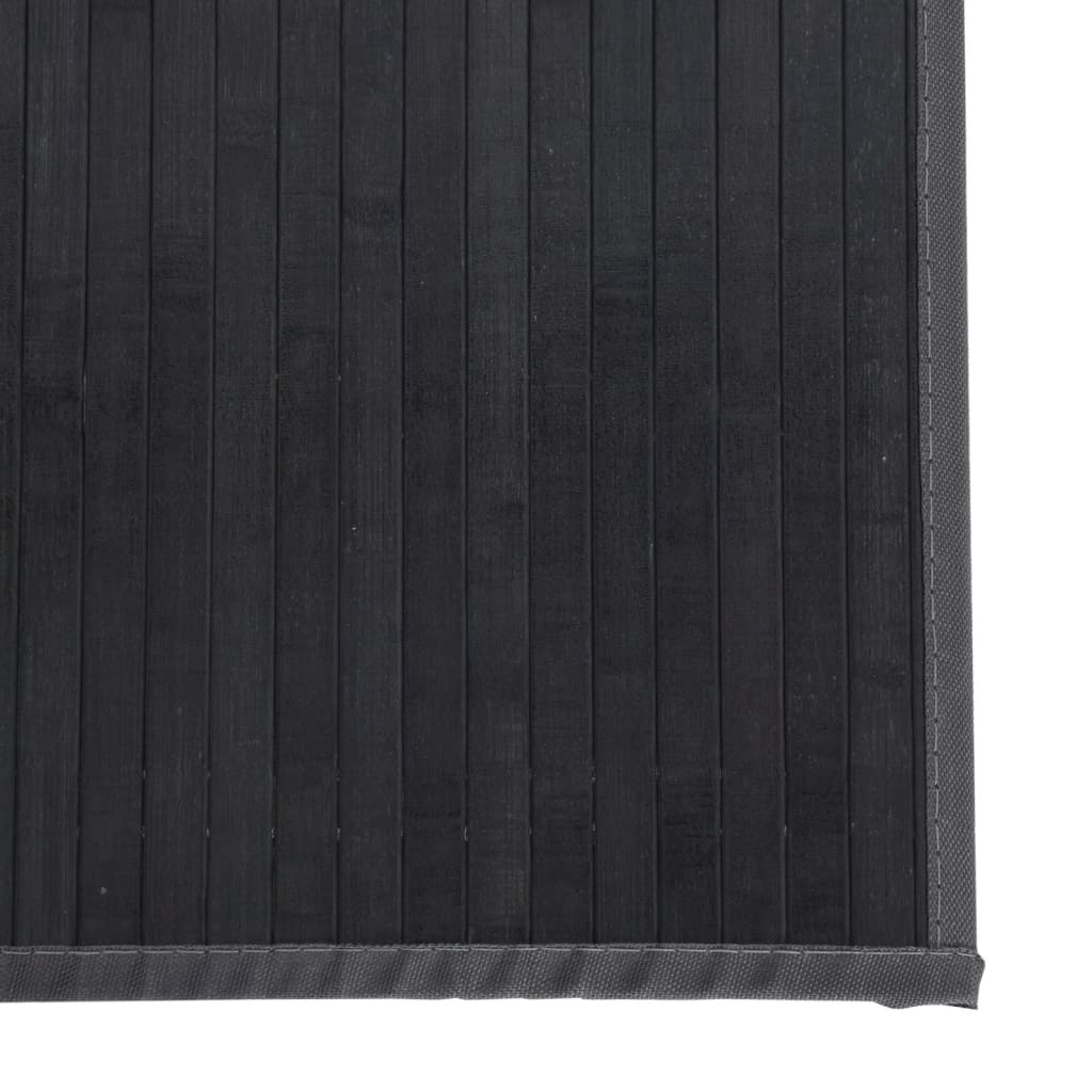 vidaXL gulvtæppe 70x500 cm rektangulær bambus grå