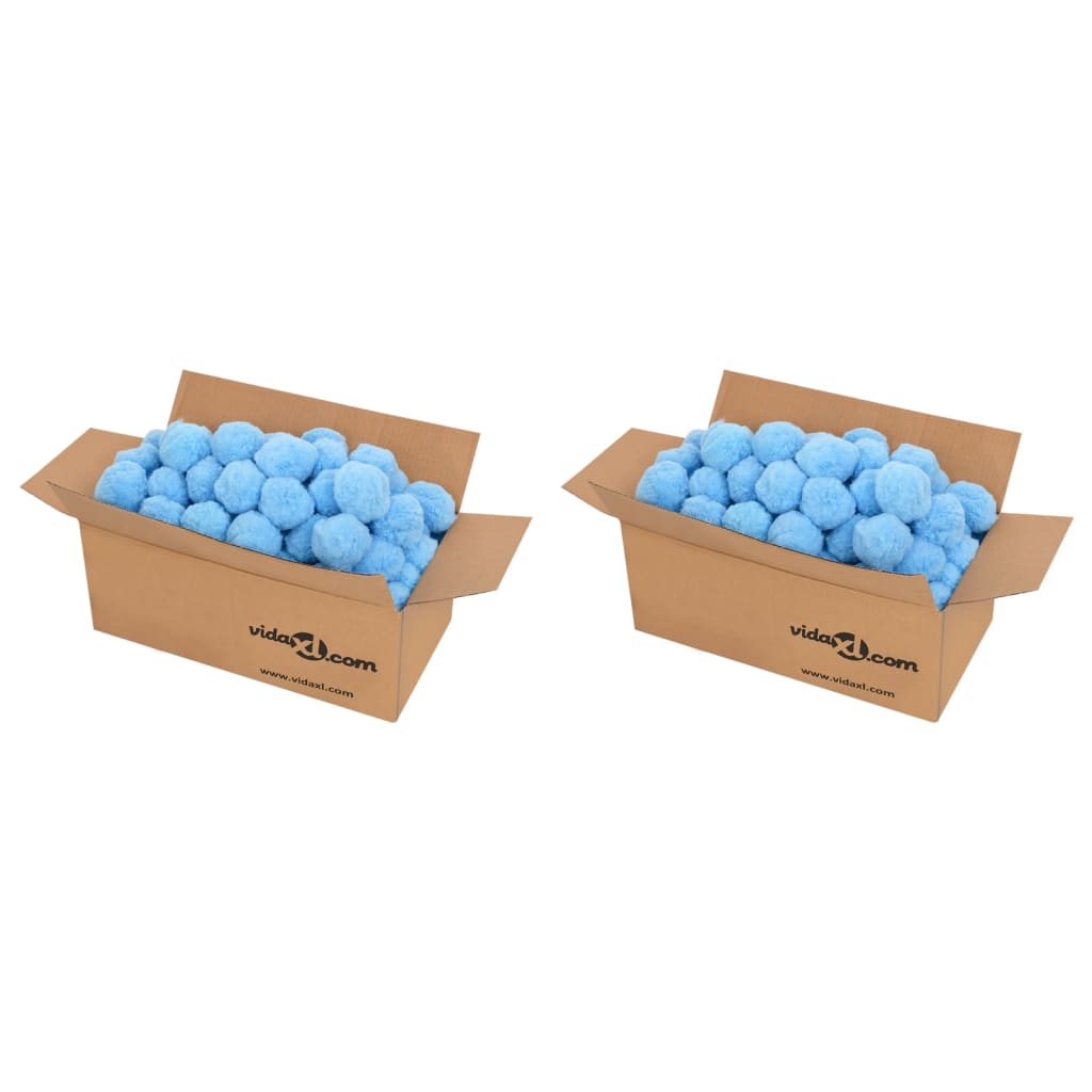 vidaXL filterkugler til pool 1400 g antibakteriel polyethylen blå