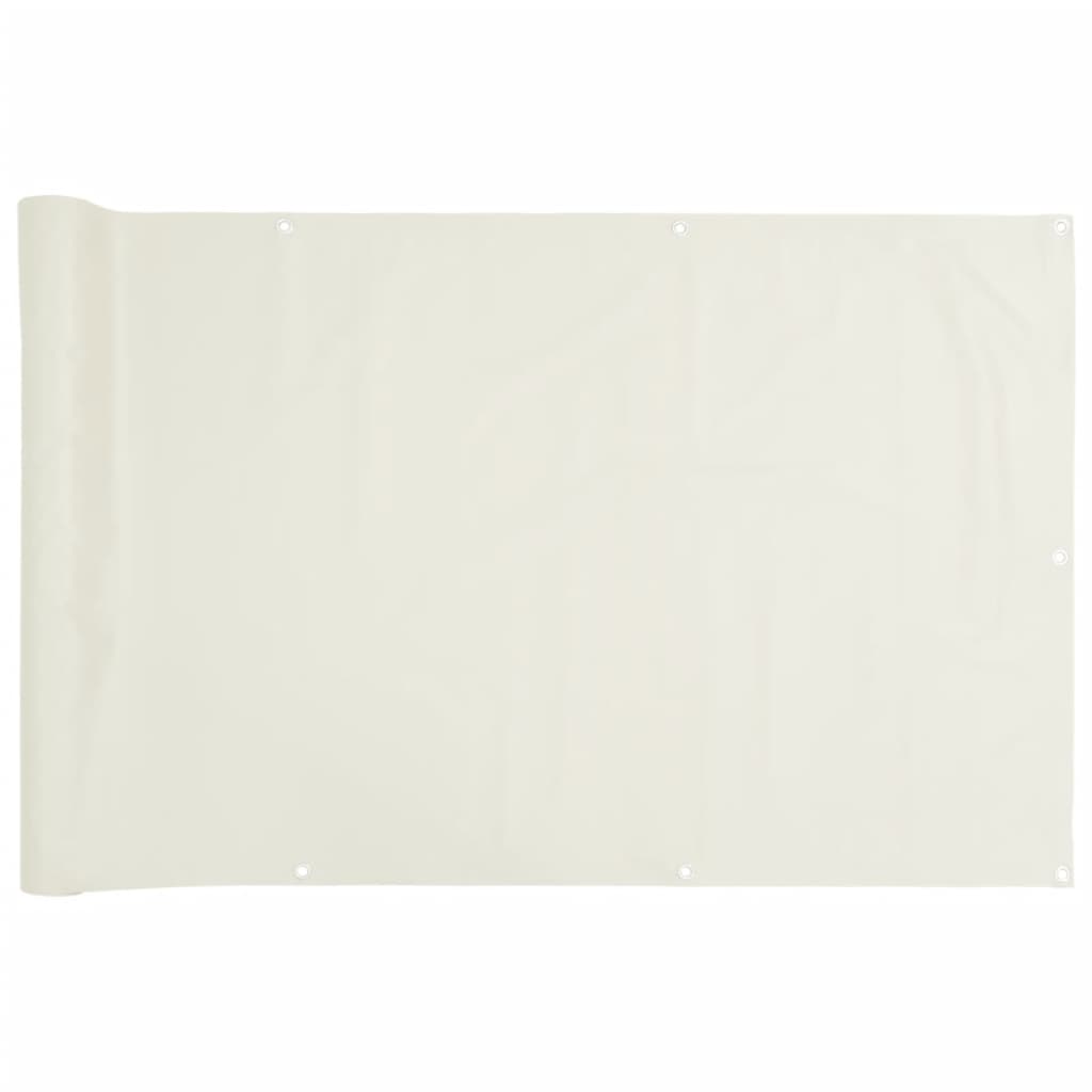 vidaXL altanafskærmning 600x120 cm PVC hvid