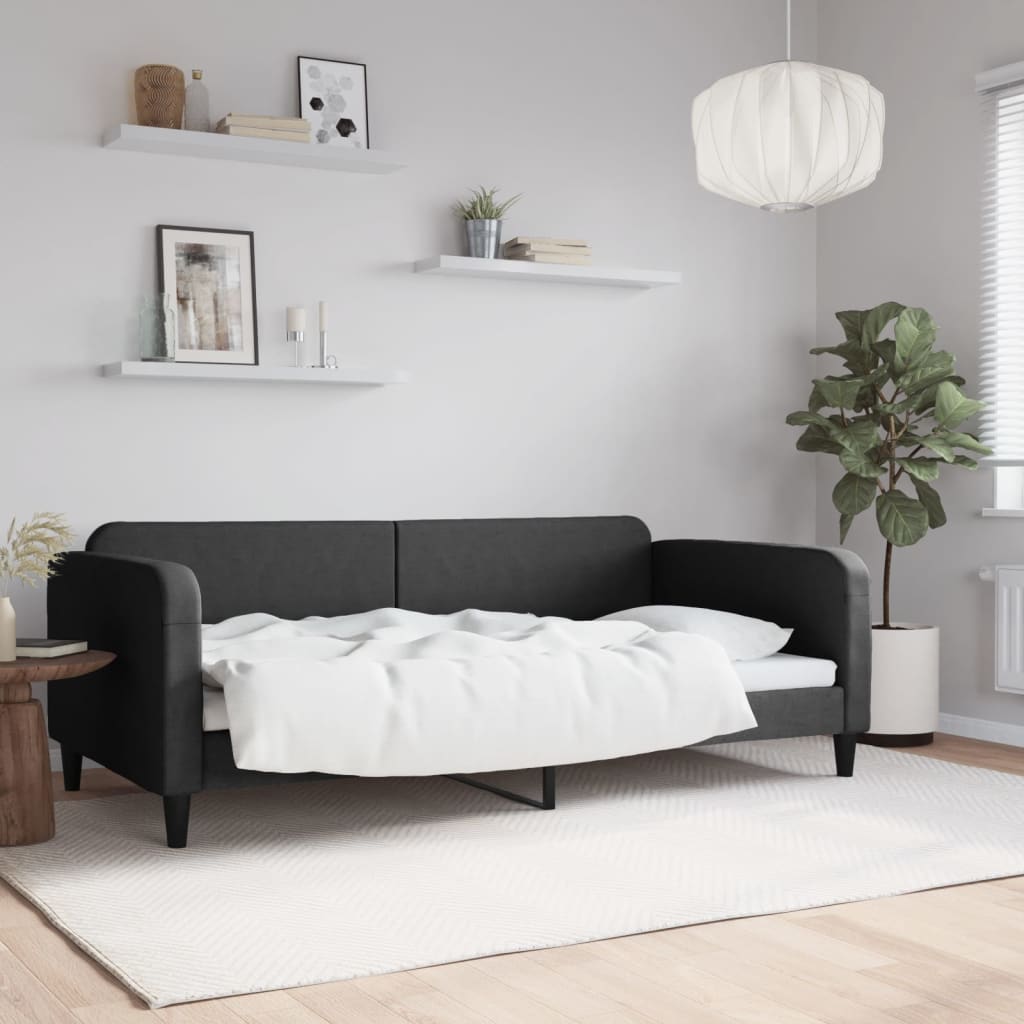 vidaXL daybed 100x200 cm stof sort