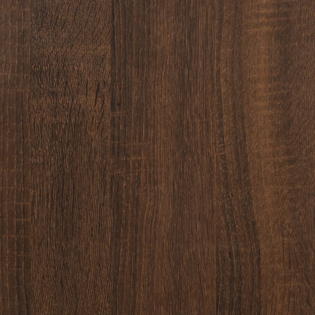 vidaXL sidebord 55x38x45 cm konstrueret træ brun egetræsfarve