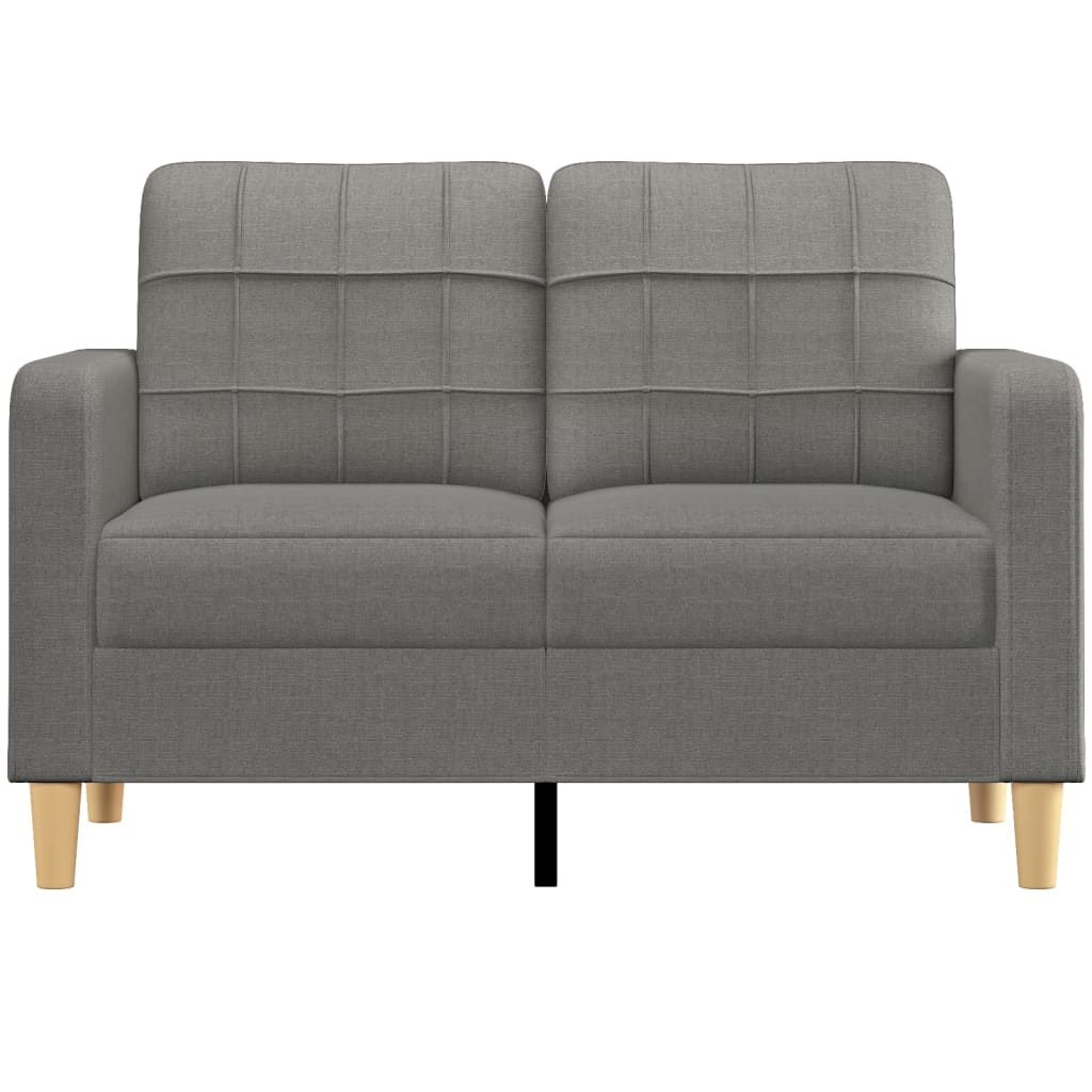 vidaXL 2-personers sofa 120 cm stof mørkegrå