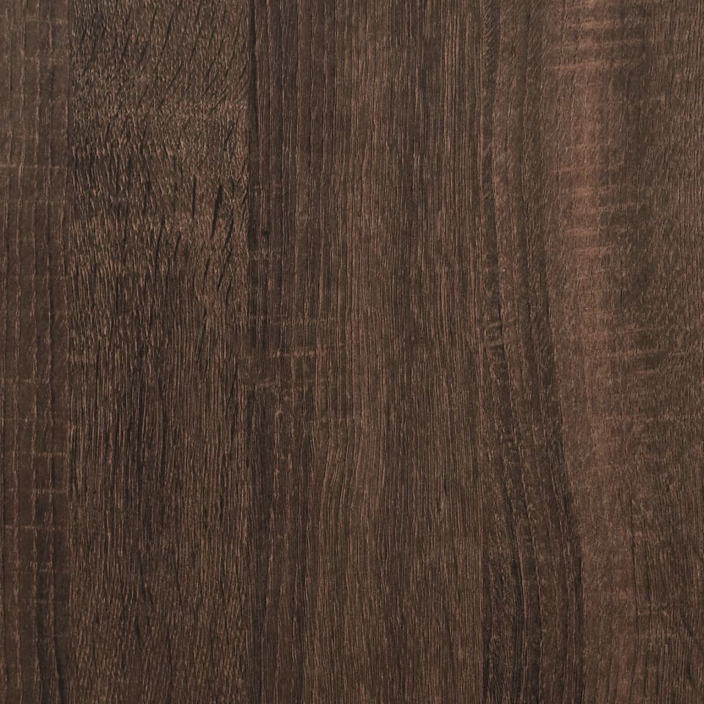 vidaXL sengeramme 100x200 cm konstrueret træ brun egetræsfarve