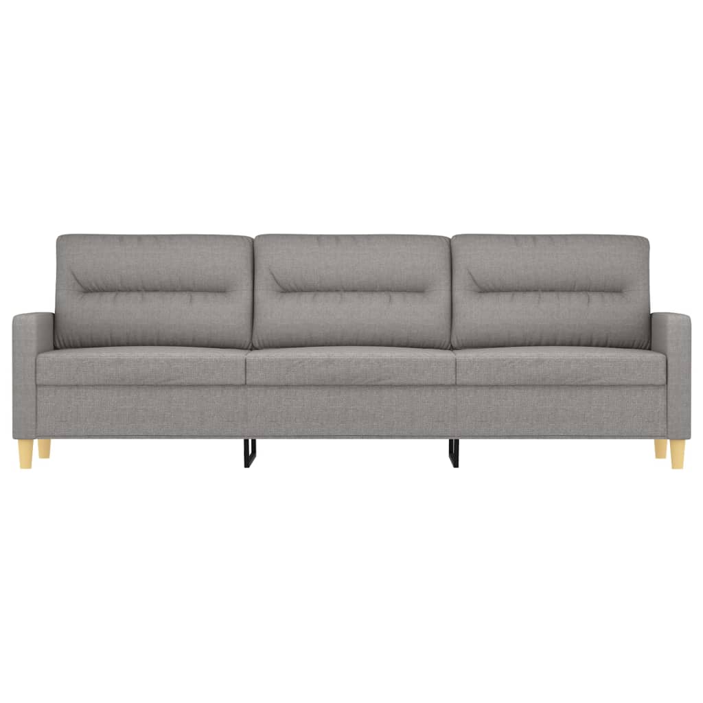 vidaXL 3-personers sofa 210 cm stof lysegrå