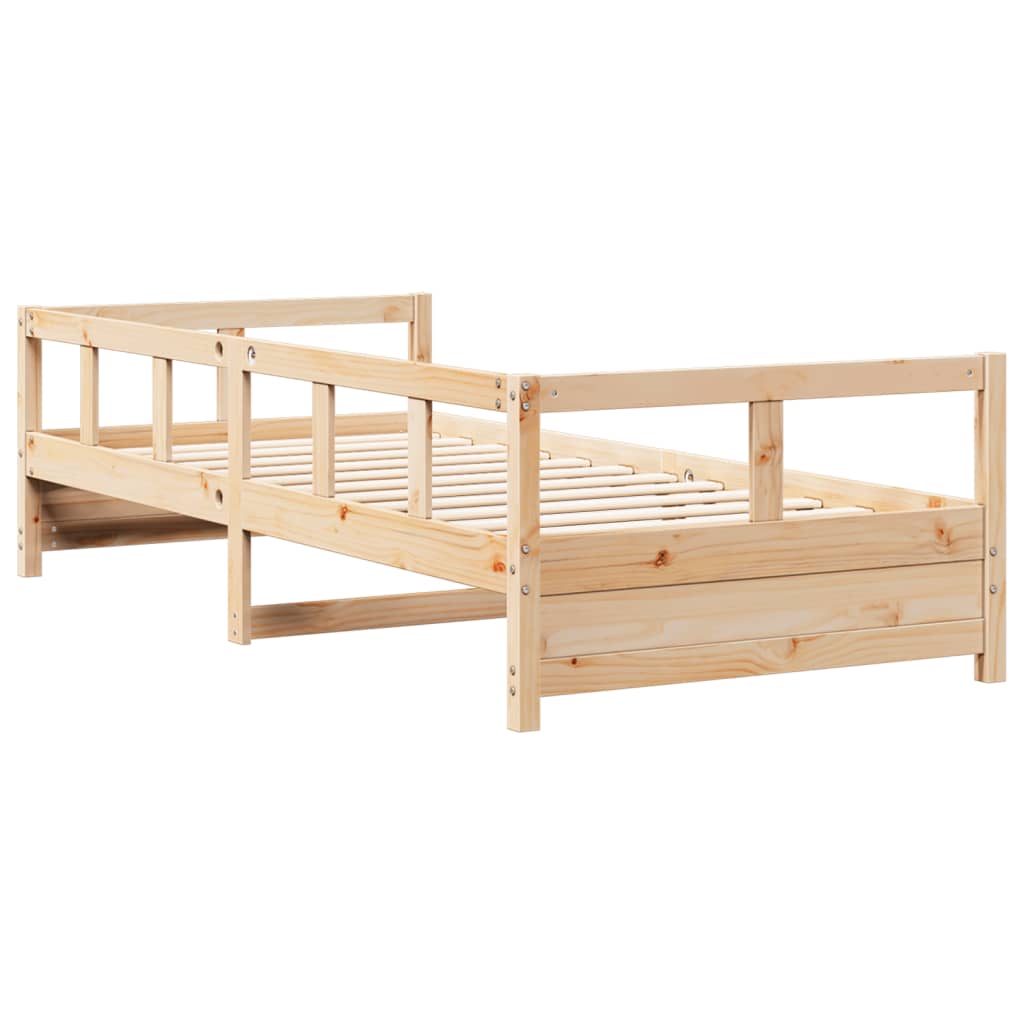 vidaXL daybed 80x200 cm massivt fyrretræ naturfarvet