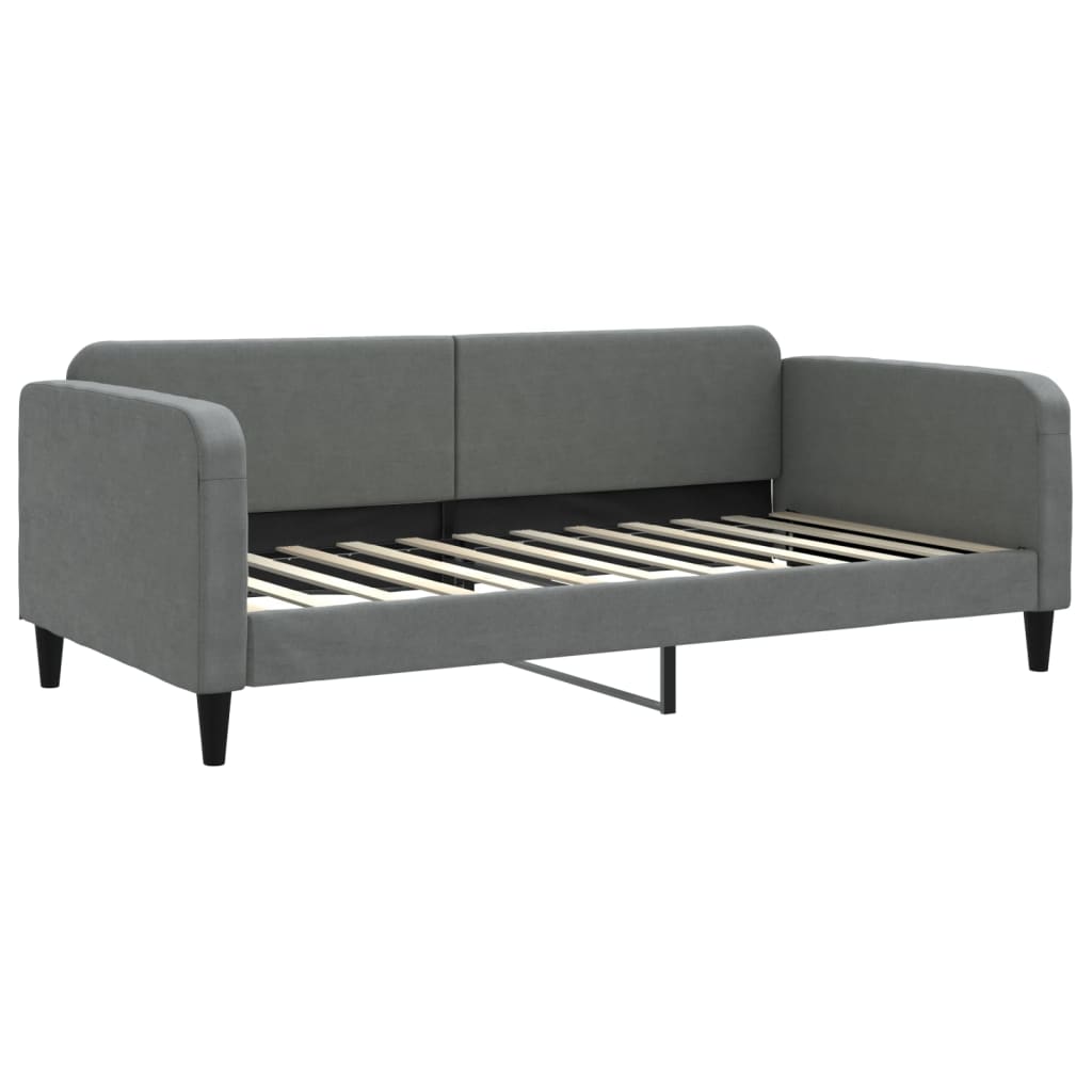 vidaXL daybed med madras 100x200 cm stof mørkegrå