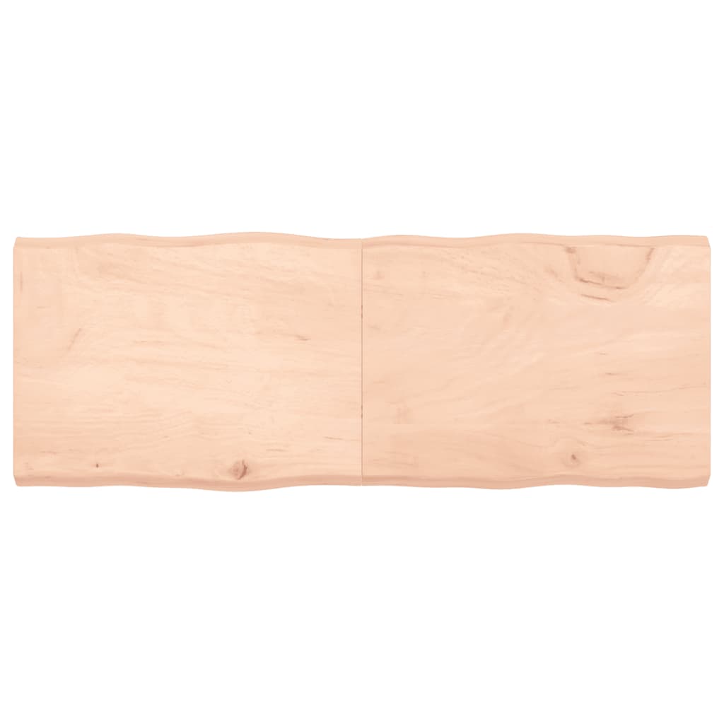 vidaXL bordplade 160x60x(2-6)cm naturlig kant ubehandlet massivt træ