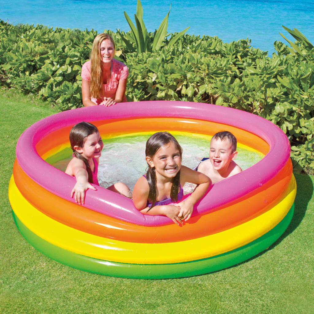 Intex oppustelig pool Sunset 4 ringe 168x46 cm