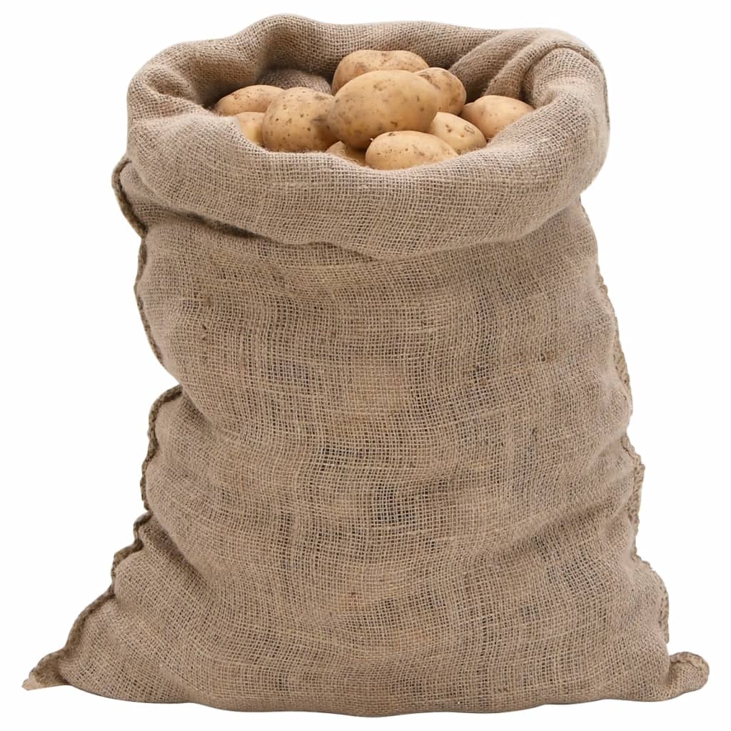 vidaXL jutesække 10 stk. 60x105 cm 100 % jute 220 g/m2