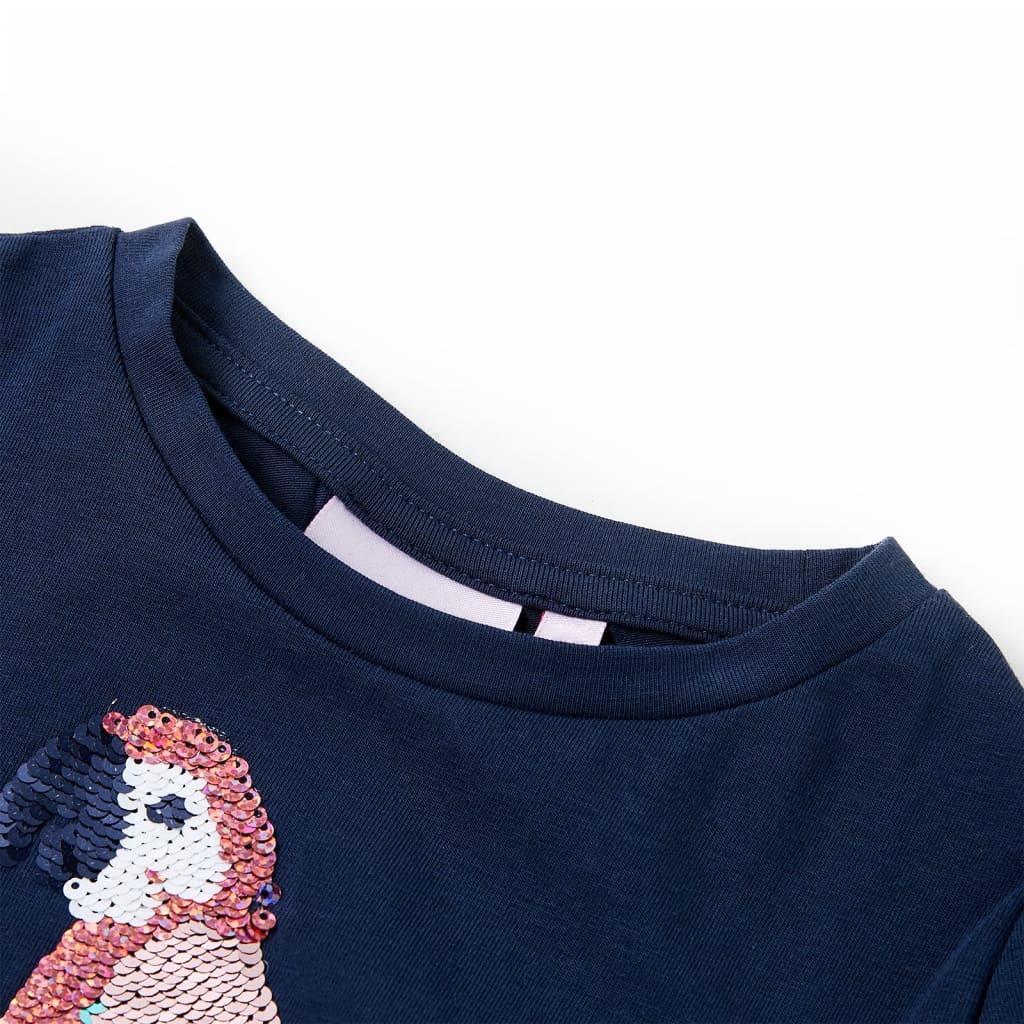 T-shirt til børn str. 92 marineblå