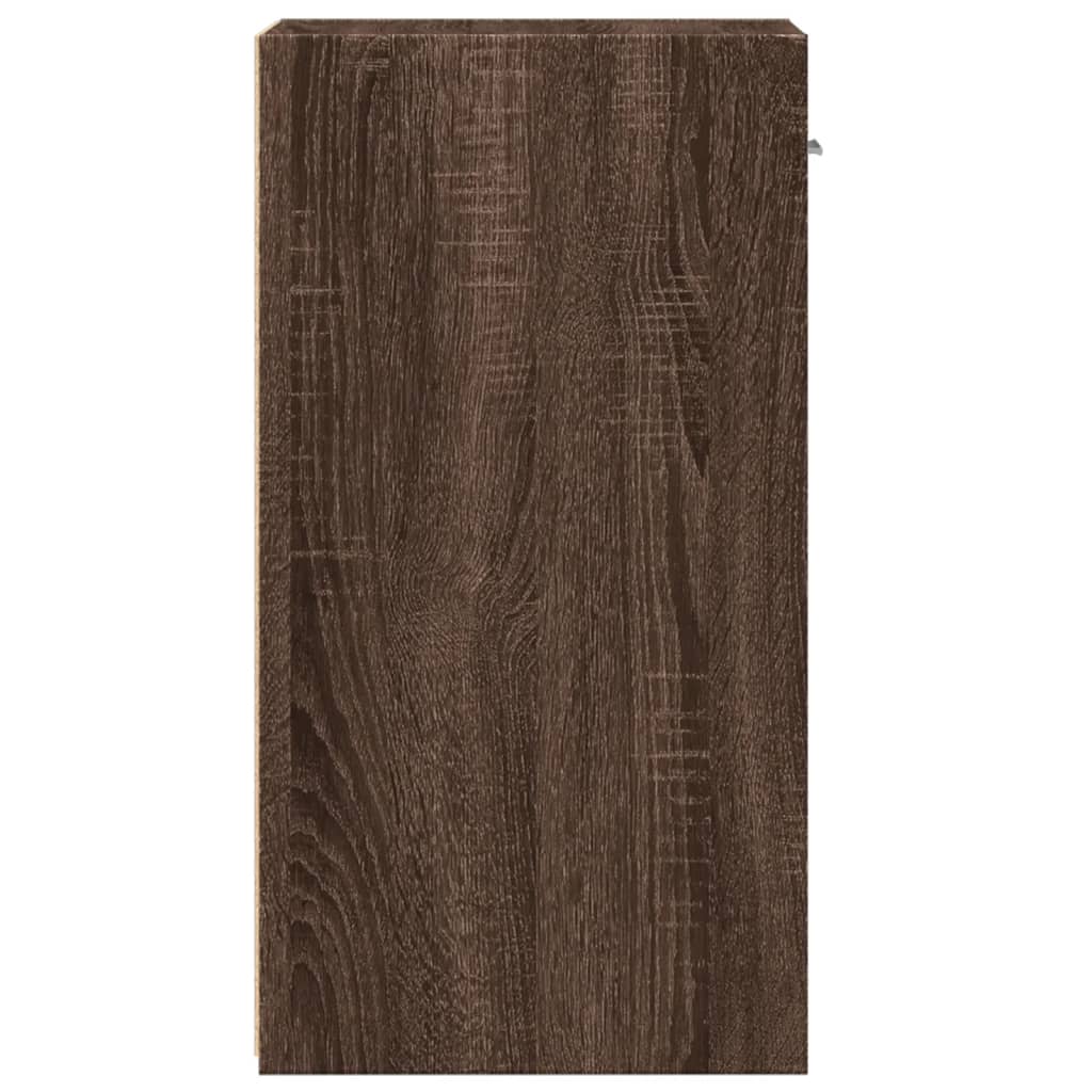 vidaXL sengeborde 2 stk. 35x34x65 cm brun egetræsfarve