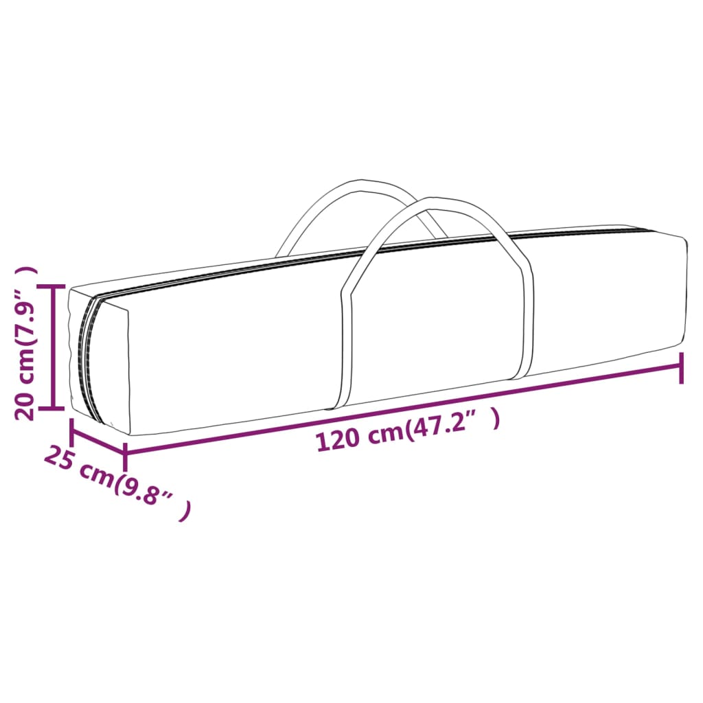 vidaXL foldbart festtelt 3x3 m cremefarvet