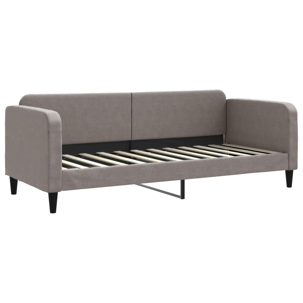 vidaXL daybed med udtræk og skuffer 80x200 cm stof gråbrun