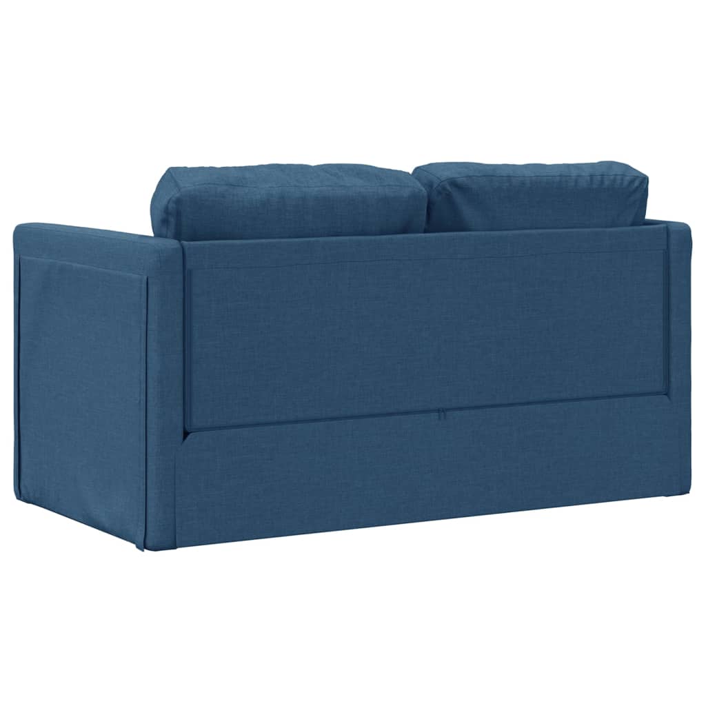 vidaXL 2-i-1 sovesofa 112x174x55 cm stof blå