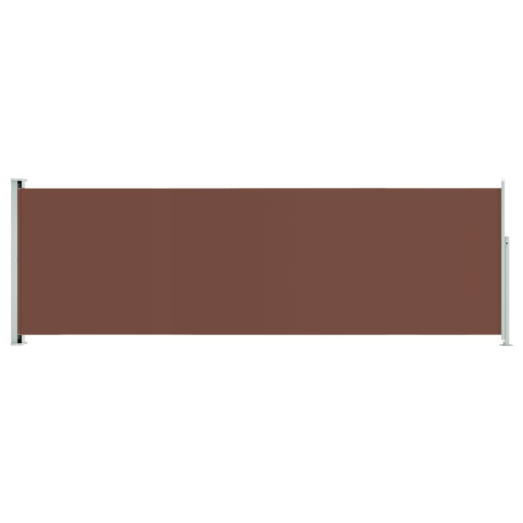 vidaXL sammenrullelig sidemarkise til terrassen 200x600 cm brun