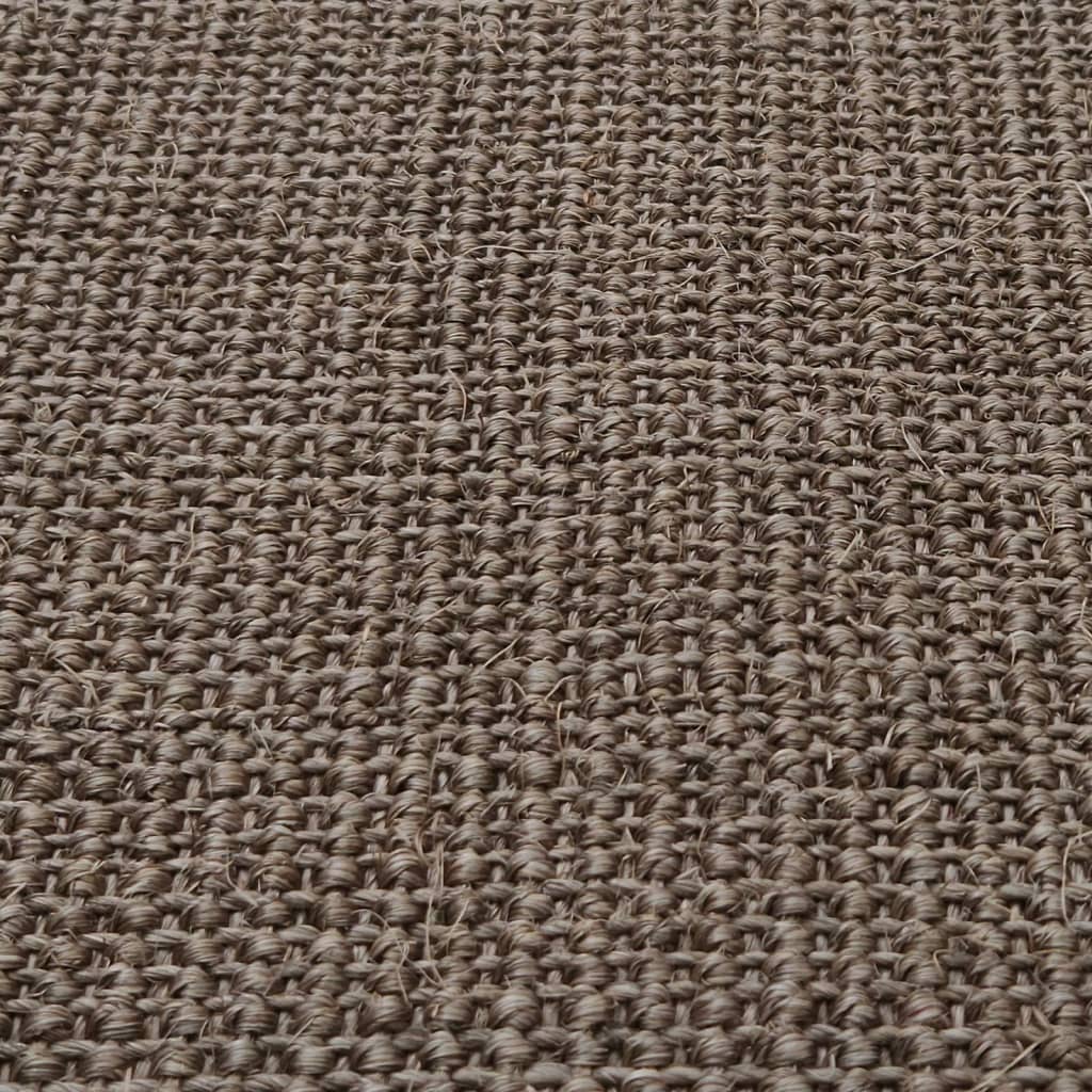 vidaXL gulvtæppe 80x300 cm naturlig sisal brun