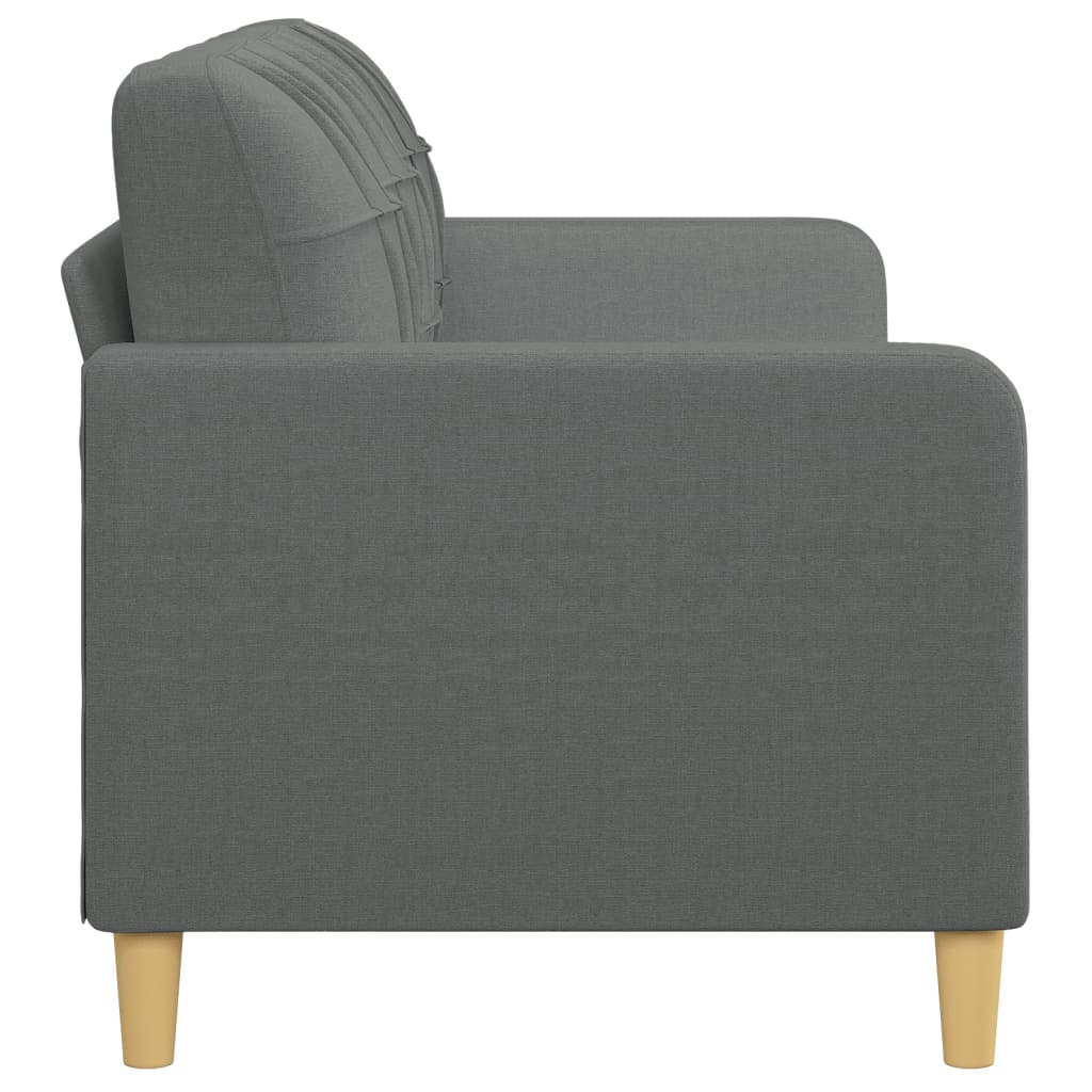 vidaXL 3-personers sofa 180 cm stof mørkegrå