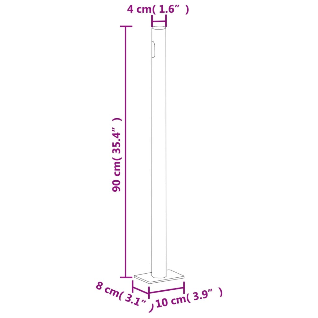 vidaXL sammenrullelig sidemarkise 140 x 1000 cm blå