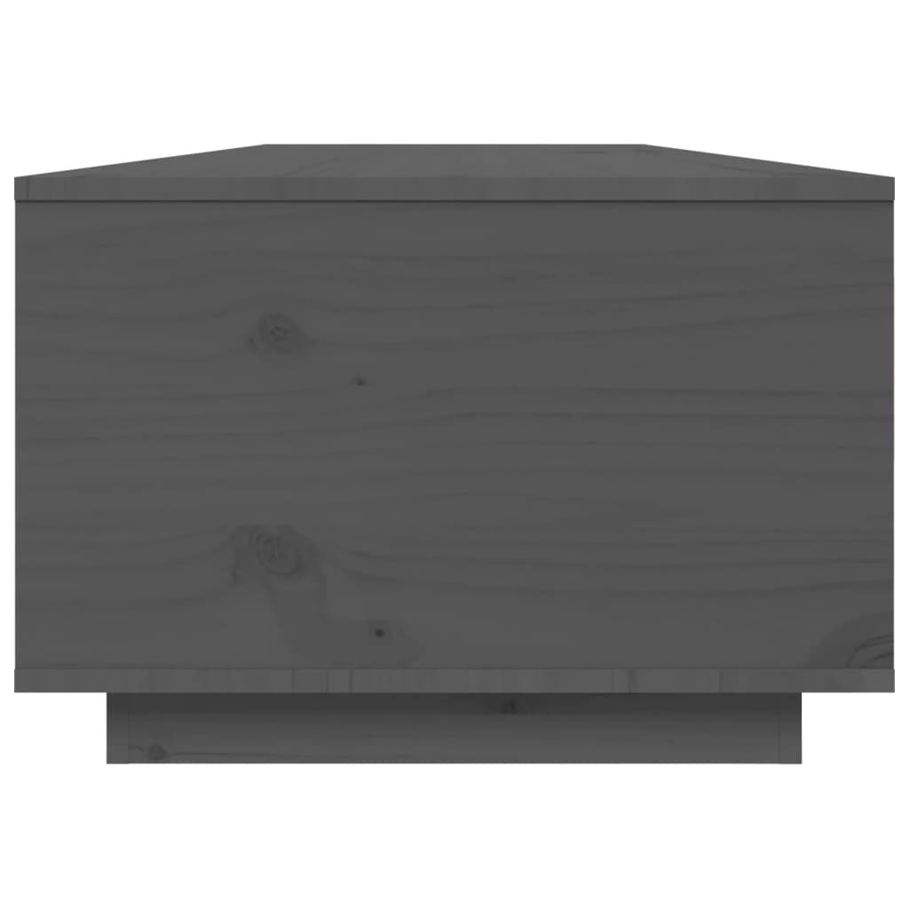vidaXL sofabord 80x50x35,5 cm massivt fyrretræ grå