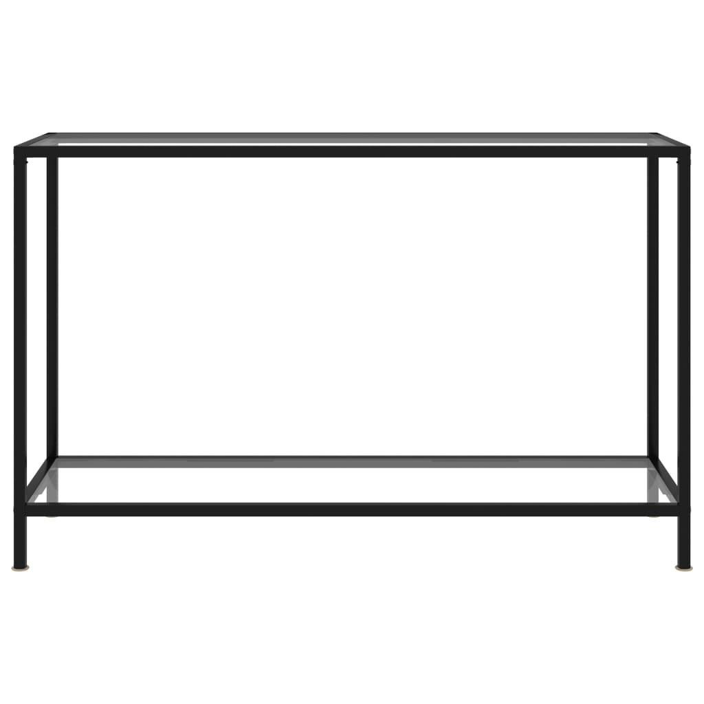 vidaXL konsolbord 120x35x75 cm hærdet glas transparent