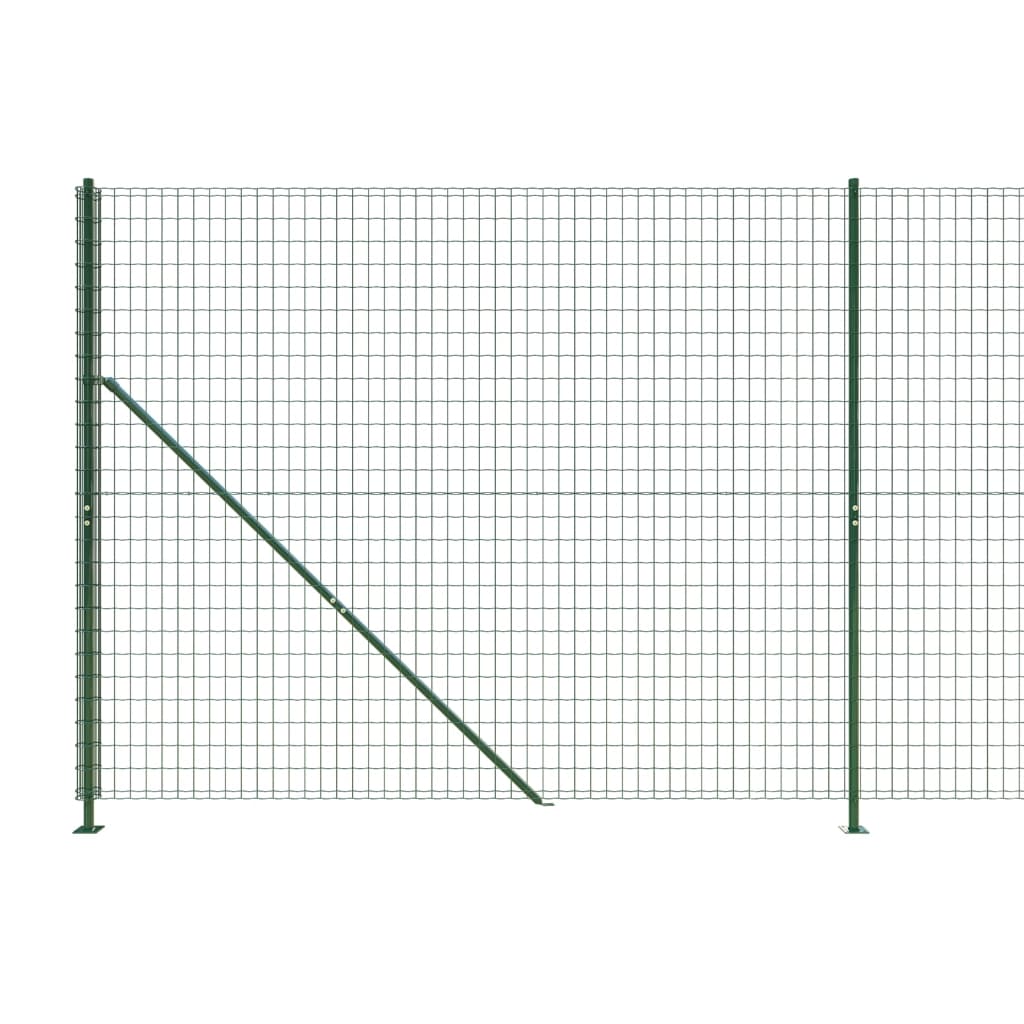 vidaXL trådhegn med flange 2x10 m grøn