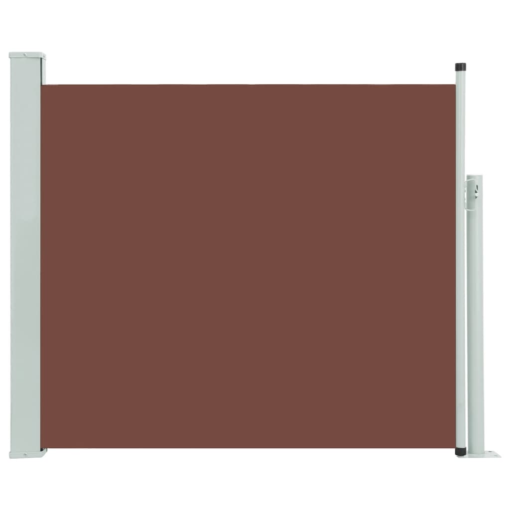 vidaXL sammenrullelig sidemarkise til terrassen 100 x 300 cm brun