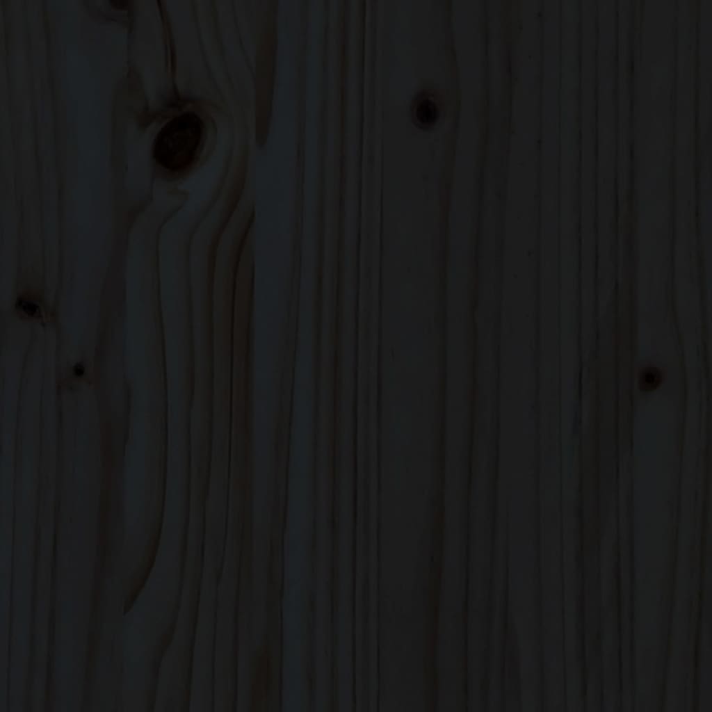 vidaXL barsæt 3 dele massivt fyrretræ sort