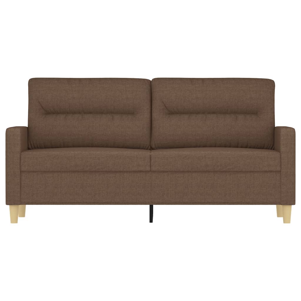 vidaXL 2-personers sofa 140 cm stof brun